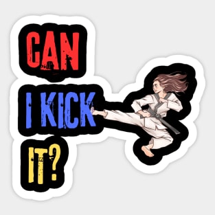 can i kick it charlie brown Sticker